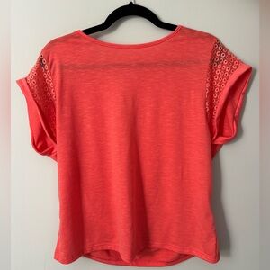 Coral Short Sleeve Top